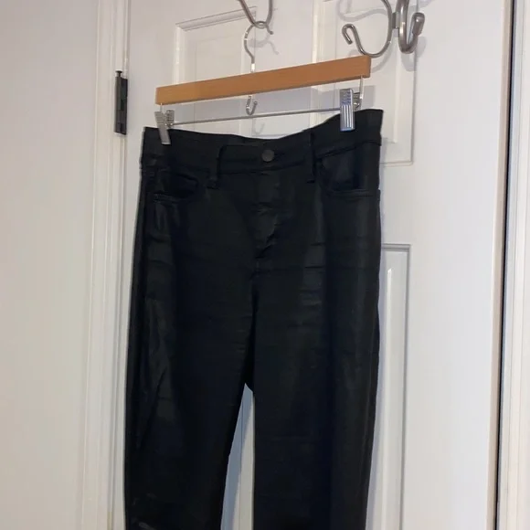 Not Your Daughter Jeans size 10 ami skinny leggings black coated pant - Picture 3 of 5